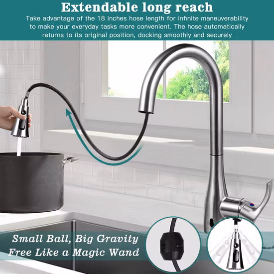 Automatic Sink Infrared Sensor Faucet Smart Touchless Kitchen Bathroom Water Tap