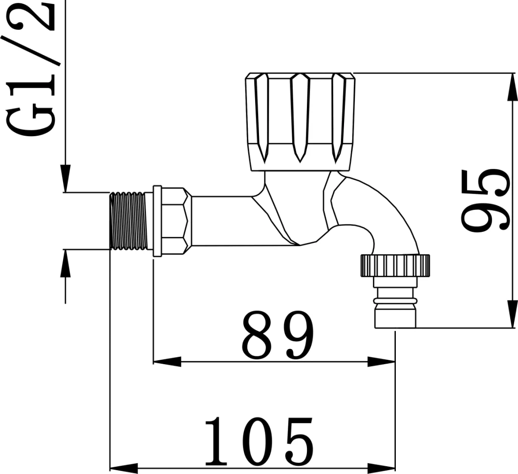 ABS Washing Machine Bib Tap, PVC Bib Tap, Plastic Faucet, PP Tap