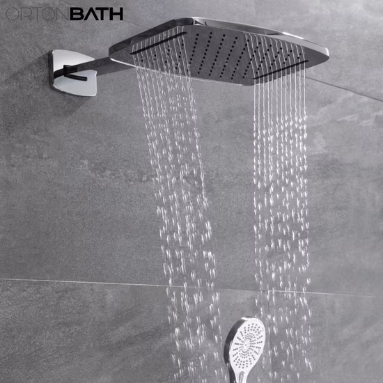 Cupc Watermark Bathroom Shower Faucet in Wall Mounted Rain Shower Set System