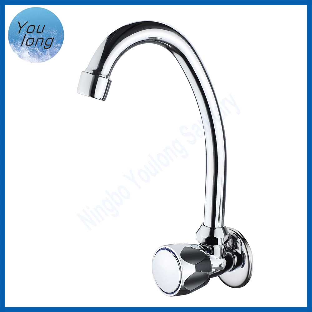 Cheap Wall Mounted Chromed Tap for Only Cold Water Economic Zinc Faucet