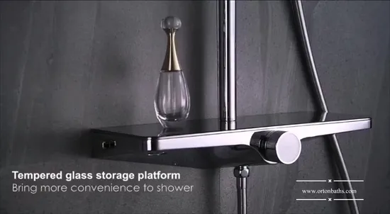 Cupc Watermark Bathroom Shower Faucet in Wall Mounted Rain Shower Set System