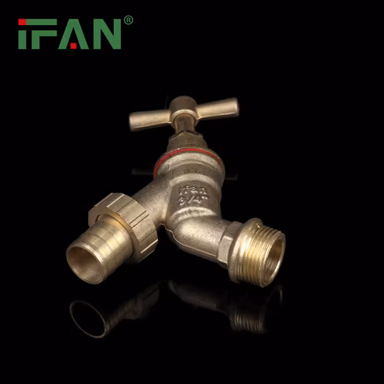 Ifan 야외 수도꼭지 황동 수도꼭지 정원 수도꼭지 1/2