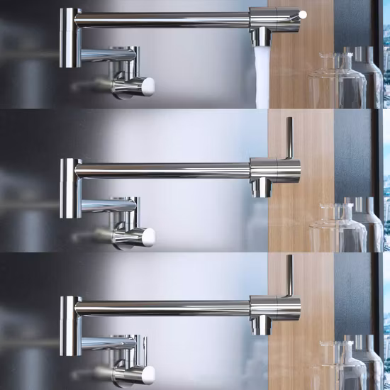 위생 도자기 벽걸이형 황동 주방 싱크대 주방 수도꼭지 냄비 필러 수도꼭지