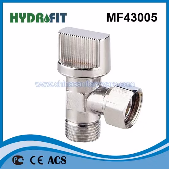 중국 공장 Chrom-Messing-Eckventil