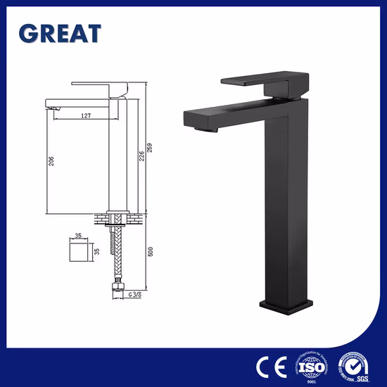 새로운 욕실 무연 황동 싱글 레버 세면대 수도꼭지 욕실 수도꼭지
