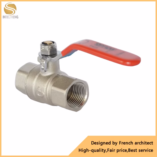 내부 레버와 쿼터 핸들 나사산이 있는 황동 볼 밸브