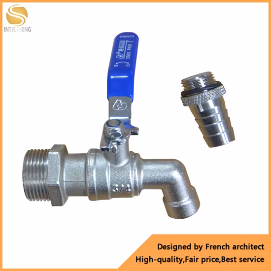 크롬 도금 벽걸이형 단일 냉수 세탁기 정원 수도꼭지 수도꼭지