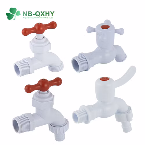 세탁기용 1/2인치 또는 3/4인치 플라스틱 PP ABS 수도꼭지 탭